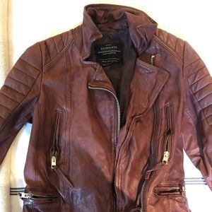 All Saints Estella Leather Biker Jacket